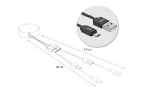 Delock USB 2.0-Kabel USB A - Micro-USB B 0.92 m