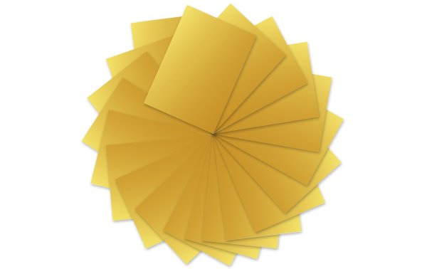 URSUS Tonzeichenpapier 50 x 70 cm, 130 g/m², 10 Blatt, Gold matt