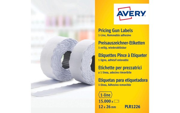 Avery Zweckform Preisauszeichnungsetikett Ablösbar 26 x 16 mm, 15000 Stück