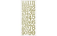 Creativ Company Metallic Sticker Zahlen 1 Blatt, Gold