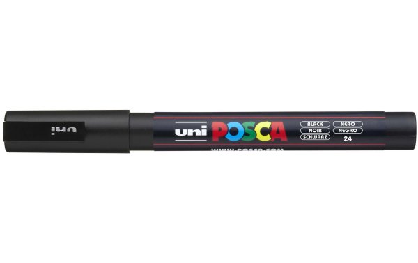 Uni Permanent-Marker POSCA 0.9-1.3 mm Schwarz