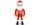 Lechuza Dekoration Santa Claus, 60 cm, Rot/Weiss