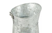 relaxdays Vase Vintage Krug 27.5 cm, Silber