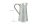 relaxdays Vase Vintage Krug 27.5 cm, Silber