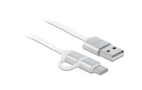 Delock USB 2.0-Kabel USB A - Micro-USB B/USB C 0.92 m