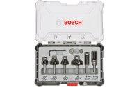 Bosch Professional Fräserset 8-mm-Schaft 6-teilig
