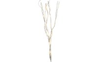 Star Trading Zweig Willow Dewdrop, 24 LEDs, 60 cm, Natur