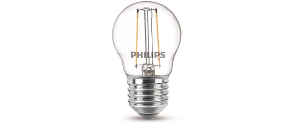 Philips Lampe LEDcla 25W E27 P45 WW CL ND Warmweiss