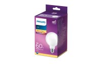 Philips Lampe LEDcla Globe 60W E27 G93 WW FR ND Warmweiss
