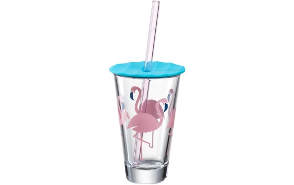 Leonardo Trinkglas Amalfi Flamingo 300 ml, 1 Stück, Transparent