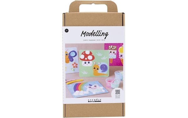 Creativ Company Bastelset Modellieren Foam/Silk Clay, Dekoplatte