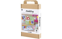 Creativ Company Bastelset Modellieren Foam/Silk Clay, Dekoplatte