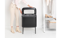 Brabantia Wäschesammler BO Schwarz, 60 l