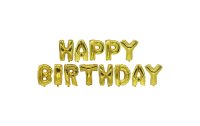 Papstar Luftballon Happy Birthday Gold