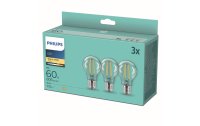 Philips Lampe LEDcla 60W E27 A60 WW CL ND 3PFDisc Warmweiss