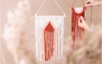 Creativ Company Bastelset Mini Macramé Wandschmuck