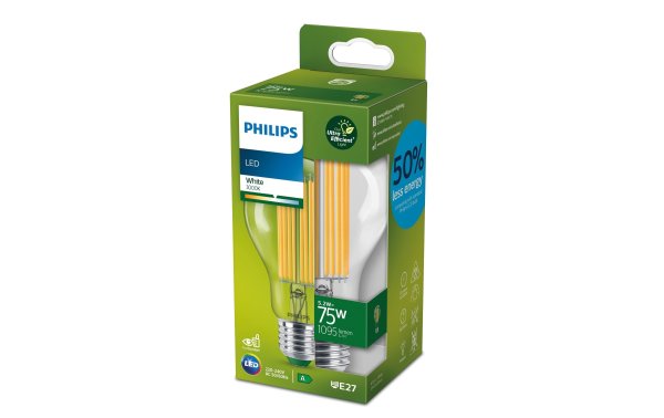 Philips Lampe 5.2W (75W) E27, Warmweiss