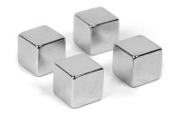 Trendform Haftmagnet Cube Silber, 4 Stück