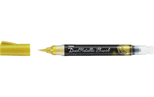 pentel Dual Metallic Brush Gold