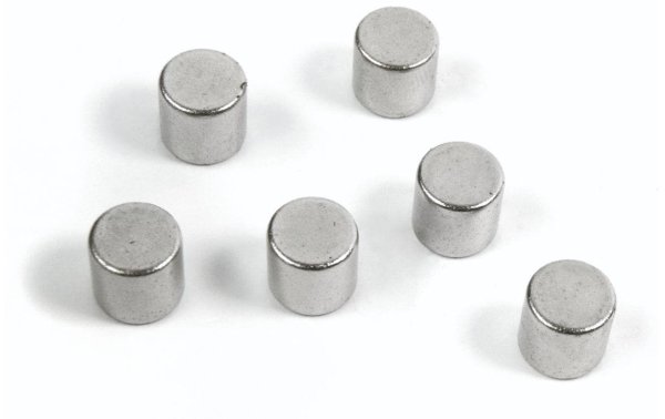 Trendform Haftmagnet BOLT  Silber, 6 Stück