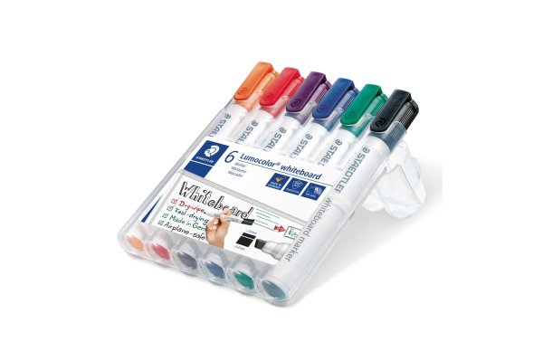 Staedtler Lumocolor 351 6er-Set, Keilspitze