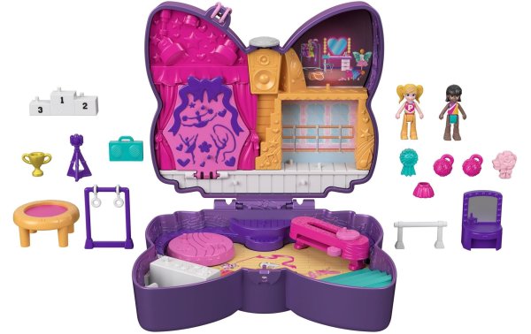 Polly Pocket Spielset Schleifen-Glitzerbühne