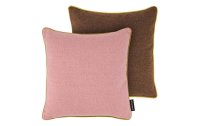 Remember Kissen Macadamia 45 x 45 cm, Rosa/Braun