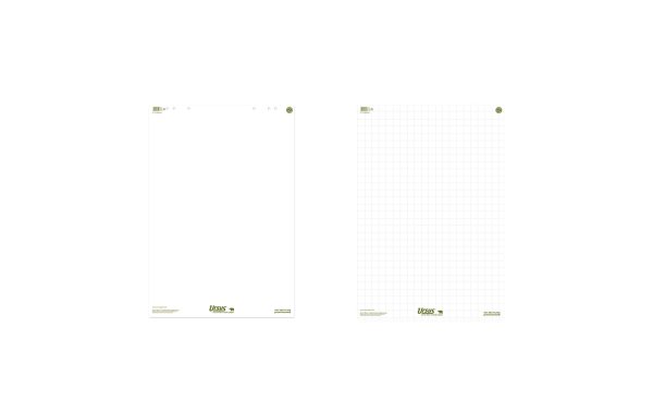 Ursusgreen Flipchart 68 x 99 cm, 20 Blatt, Blanko, 5 Stück