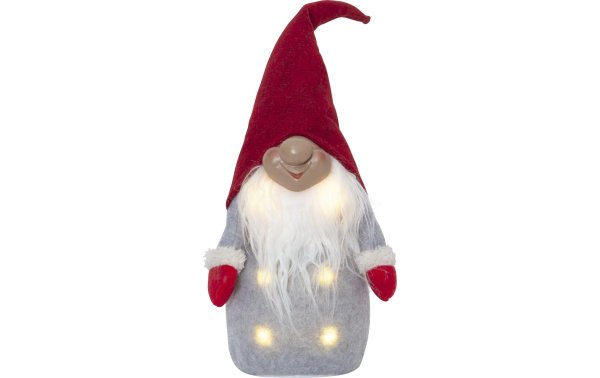 Star Trading LED-Figur Wichtel Joylight, 40 cm, Rot