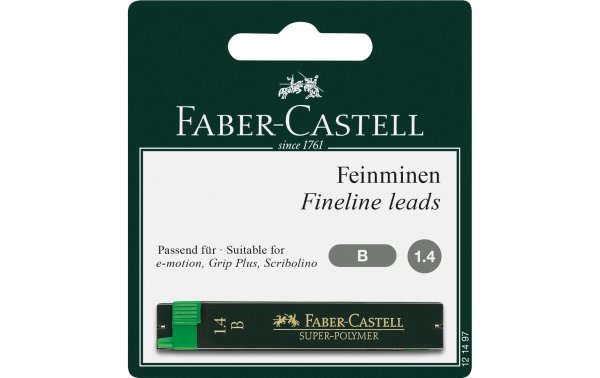 Faber-Castell Schreibmine Feinmine Super Polymer 1.4 mm, Schwarz