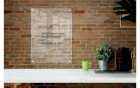 Nobo Acryl-Notiztafel Zur Wandmontage 60 cm x 45 cm, Transparent