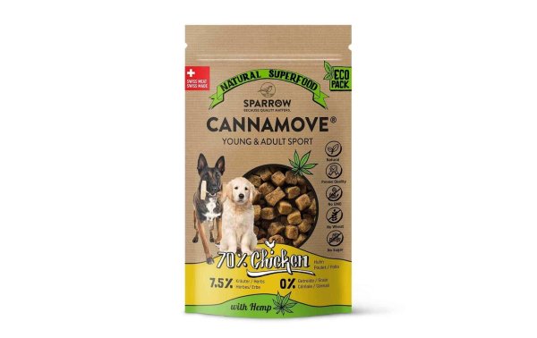 Sparrow Snack CannaMove Huhn Young & Adult Sport, 200 g