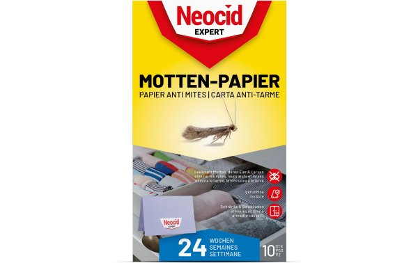 Neocid Expert Insektenfalle Motten-Papier, 10 Stück