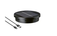 STT Solarpanel USB Ersatz, Rund, Schwarz
