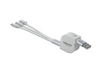 Delock USB 2.0-Kabel USB A – Lightning/Micro-USB...