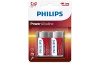 Philips Batterie Power Alkaline C / LR14 2 Stück