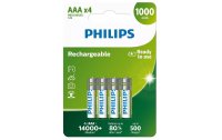 Philips Akku Akku Rechargeable AAA 4 Stück