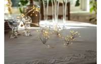 Star Trading LED Lichterkette Dew Drop Flower, 1.4 m, 120 LEDs, Silber