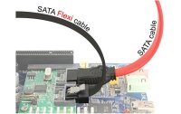 Delock SATA3-Kabel schwarz, Clip, flexibel, 30 cm