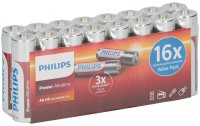 Philips Batterie Power Alkaline AA 16 Stück
