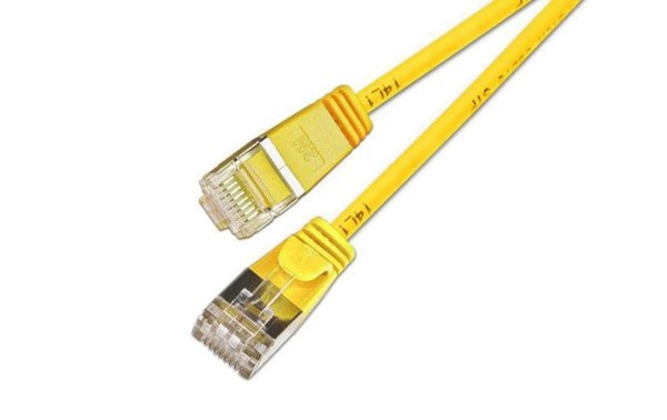 SLIM Slimpatchkabel  Cat 6, U/FTP, 20 m, Gelb