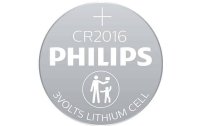 Philips Knopfzelle Lithium CR2016 2 Stück