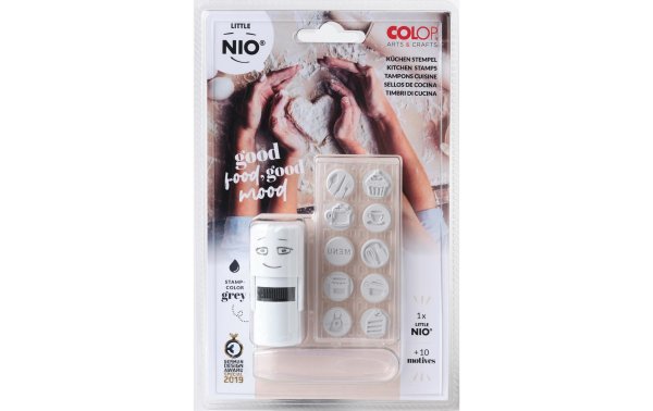 Colop Nio Stempel Little Nio Set Küche, 10-teilig