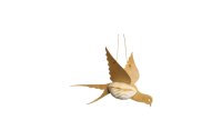 Tranquillo Aufhänger Vogel Gold, 14.5 x 19.5 cm
