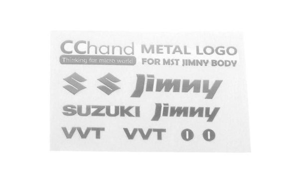 RC4WD Aufkleber Metal Emblems MST 1/10 CMX Jimny J3 Silber