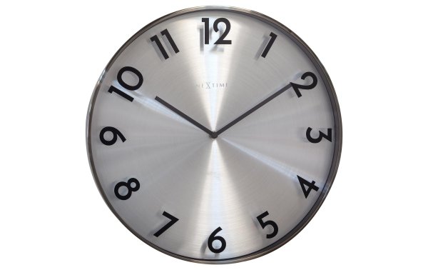 NeXtime Wanduhr Reflection Ø 40 cm, Grau