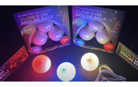 WES PEDEN Glow.0 Jonglierbälle Set à 3 Stück mit LED