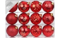 INGES CHRISTMAS DECOR Weihnachtskugel Traditional Red...
