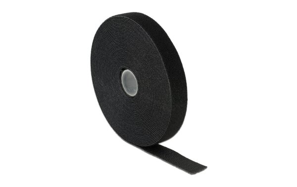 Delock Klettband-Rolle 10 m x 20 mm Schwarz