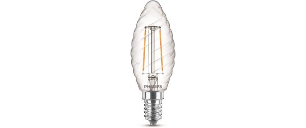 Philips Lampe LEDcla 25W E14 ST35 WW CL ND Warmweiss